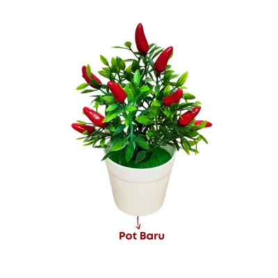 Unico PBP32 Tanaman Hias Mini Buatan Pot Bunga Buah Plastik Artificial Decoration Plants Ornamen Hiasan Pajangan Dekorasi Rumah COD