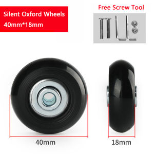 【SKIT SG】2/4 Pcs Luggage Wheels Luggage Suitcase Replacement Wheel Repair with Screws for Travel Suitcase Axles Repair Kit 40/45/50/60mm Luggage Wheel Replacement Silent Flexible Durable Wear Resistant Screw Replacement With Repair Tool Axles Accessories