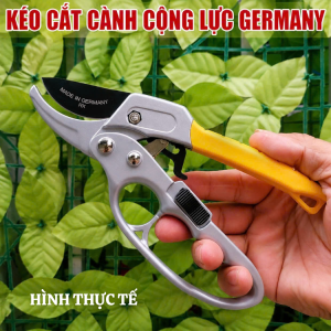 Kéo cắt cành cây trợ lực chuyên dụng thép SK5 GERMANY dụng cụ làm vườn cao cấp