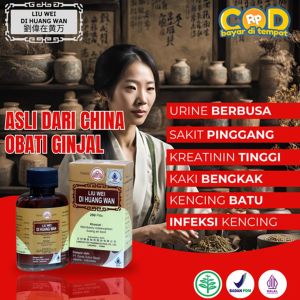 Liu Wei Di Huang Wan - Obat Herbal Ginjal Atasi Kencing Berbusa Sakit Pinggang Kreatinin Tinggi Kaki Bengkak Infeksi & Sering Kencing Malam
