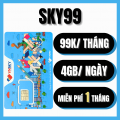 ( SIÊU DATA ) Sim Mobifone MIỄN PHÍ Tháng Đầu Sử Dụng Data Tốc Độ Cao Tới 4GB/Ngày, Miễn Phí Nghe Gọi Sky69 / Sky79 / Sky89 / Sky99 | FREESHIP - CHƯA KÍCH HOẠT. 