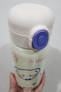 TUMBLER TERMOS MINI DENGAN SEDOTAN VACUUM CUP HOT & COOL 350 ML STAINLESS STEEL 304 / BOTOL MINUM TERMOS AIR ANAK / TERMOS TAHAN PANAS & DINGIN