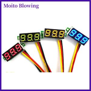 Moito 1Pc 0.28 Inch DC LED Digital Voltmeter Adjustable DC 0-100V Voltage Meter