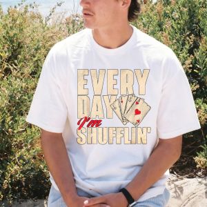 [Local Stock] VCC Every Day Im Shufflin Poker Card Players Casino Lovers Tshirt Summer Cotton O-neck Short Sleeve T-Shirt Breathe Comfort Tees