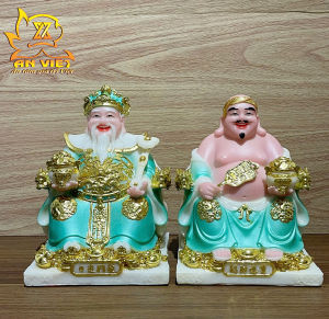 Bộ Tượng Thần Tài - Thổ Địa Phú Quý [Hợp Mệnh THỦY] - Cao 20cm - TD2507 - Nội Thất An Việt