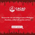 Cacao Culture - Auro Chocolate - 64% Dark Chocolate with Cacao Nibs Bar - 60g - Vegan. 