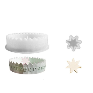 Heat Resistant Advent Calendar Crafting Molds With Number Tray Design For Baking Enthusiasts And Home Organization