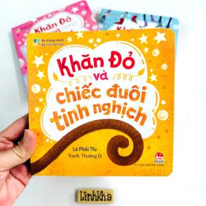 Sách Bé thông minh - Bé con ham hỏi: Khăn đỏ và chiếc đuôi tinh nghịch đôi tai xinh chiếc giày (lẻ cuốn)