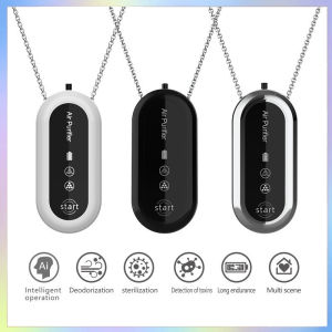 ส่งด่วน เครื่องฟอกอากาศพกพาแบบสร้อยคอ กำจัดกลิ่นและแบคทีเรีย ใช้งานอัจฉริยะ แบตอึด เหมาะสำหรับทุกที่