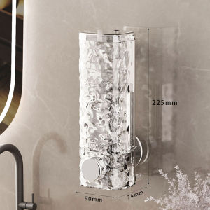 Hộp Đựng Sữa Tắm Dầu Gội Nước Rửa Tay Hút Chân Không Hộp Đựng Xà Phòng Có Nắp Trong Suốt