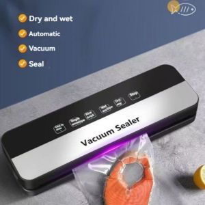DUDAN Automatic Electric Vacuum Sealer Keep Fresh Touch Buttons Food Bag Sealer Packaging Tool Detachable Cleaning Vacuum Sealing Machine for Home