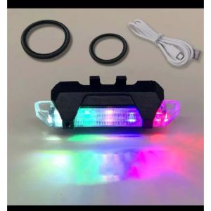 PUSAT69 Lampu Sepeda Depan Belakang LED Set USB Cas Recharger Waterproof Sower Gowes Gunung Roadbike Aksesori