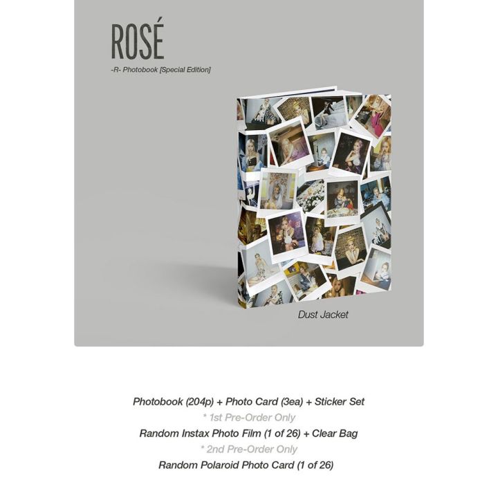 3740円 YGるYG SELECT POB] BLACKPINK ROSE -R- Photobook Special Edition (Incl ...