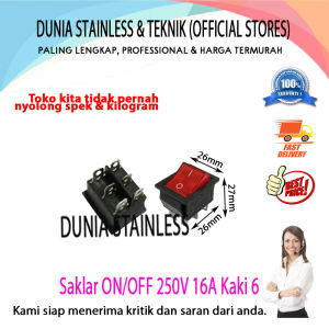 Saklar ON/OFF 250V/16A kaki 6