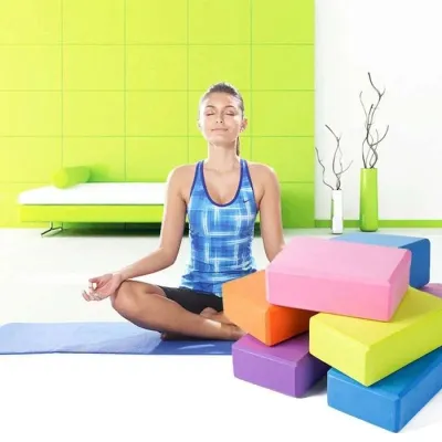 Balok Yoga / Block Fitness Brick / Bantalan Yoga / Alat Gym Fitness dan Pilates