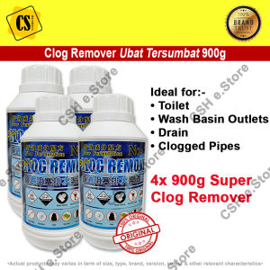 Clog Remover Basin Outlet Drain And Clogged Pipes (900 ml) X 4