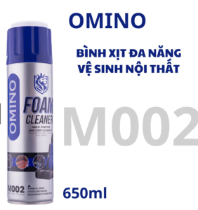 Bình xịt bọt vệ sinh đa năng M002 OMINO 600ml tặng kèm khăn lau vệ sinh ô tô - Việt Bắc Car Store
