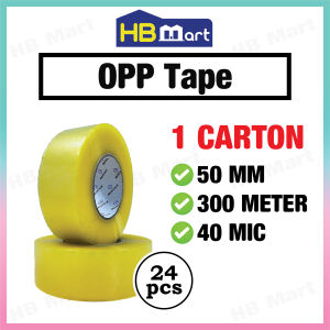 1 Carton 50mm Clear High Quality Opp Tape 300m School Packaging Use Wrapping Save Cost OPP02