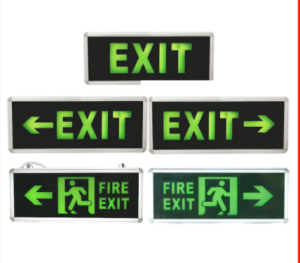 LED Lights Emergency Exit Signs Office Building Restaurant Shop Store Building Signage Fire Safety Exit Lights