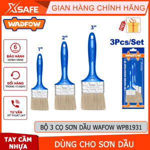 Bộ 3 cọ sơn dầu WADFOW WPB1931 gồm 3 size 1-2-3inch tay cầm nhựa dùng cho sơn dầuchính hãng