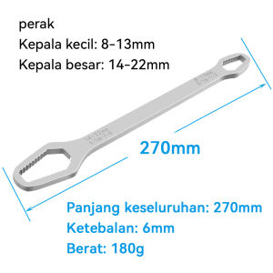 Kunci Ring Universal Double Head Wrench Adjustable Kunci Torx Pas Ring Kunci Ring Sepeda Motor Mobil Serbaguna SK-0042
