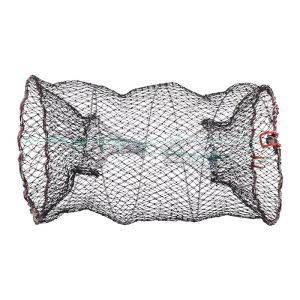 ลอบดักปลา เข้าได้ 2ทาง ขนาดใหญ่ ลอบตาข่าย ที่ดักปลา ที่จับปลา พับเก็บง่าย งานดีมาก 2 รู ด้ายใหญ่ 50x85ซม.