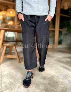 CELANA KOMPRANG SIRWAL MUSLIM / PANGSI / SILAT/CINGKRANG / BAHAN KATUN WARNA HITAM