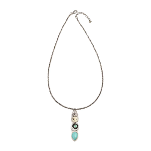 Unique Designs Bohemian Owl Necklace Crafted With Turquoise for Fashionable Women Embracing Individuality Casual Wear