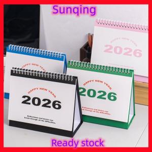 SQ Stationery [Flash Sale] 2026 Calendar Simple Memo Book Monthly Daily Planner Scheduler Time Management Home Office Desktop Decoration Standing Calendar