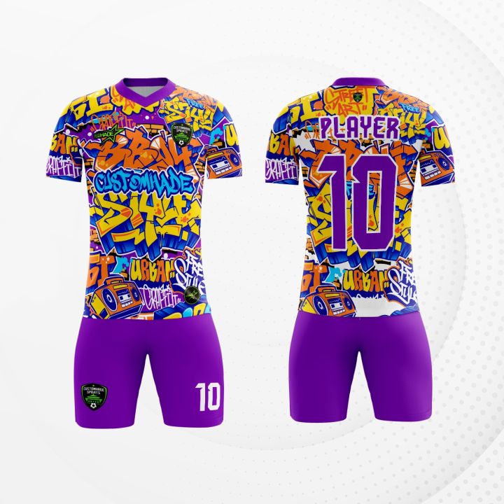 Baju Kaos Jersey Setelan Futsal Volly Sepak Bola Full Printing