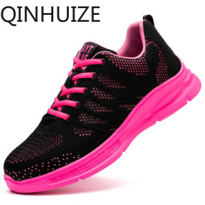 QINHUIZE New safety Shoes Ladle Anti-smashing Anti-piercing Soft-soled Work Shoes Fashion Breathable Safety Shoes
