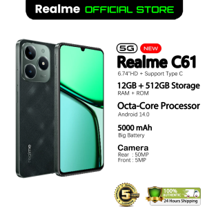COD Realme C61 5G Original Cellphone 6.74inch Screen 12GB+512GB 5000mah Battery Smartphone