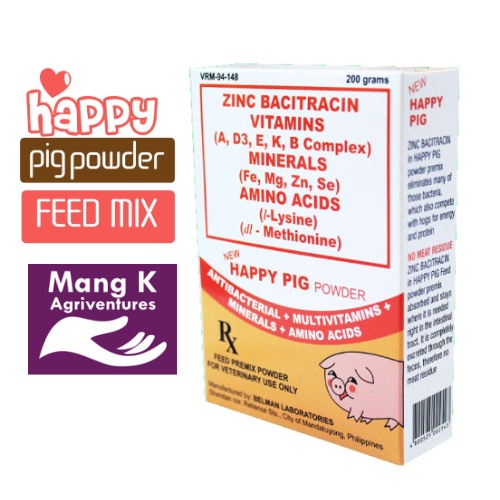 HAPPY PIG Feed Supplement Vitamins & Minerals Premix for Pigs Mataba at mabilis lumaki ang baboy