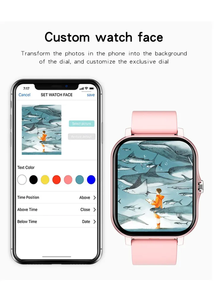 LIGE Original women smart watch Bluetooth call full touch screen