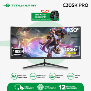 Titan Army C30SK PRO 29.5 inch WFHD 2560*1080 Resolution 200Hz Refresh Rate With 1ms Response Time VA 1800R Curved Monitor