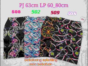 Gs rok span impor scuba print fashionable model kekinian