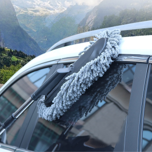 ไม้ปัดฝุ่นรถยนต์ แปรงปัดฝุ่น ไม้ล้างรถ ไม้ปัดฝุ่นไมโครไฟเบอร์ประสิทธิภาพสูง ยืดหดได้ ถอดซักได้