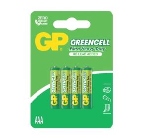GP Carbon Zinc Greencell 4 AAA Battery