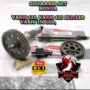 GIGI GEAR RASIO SET KUALITAS ASLI ORIGINAL HONDA VARIO125 OLD  VARIO 125  VARIO 125 LED  VARIO 150 LED  GIR GER SATU SET