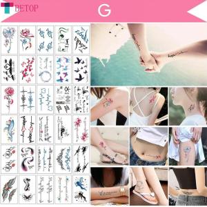 Teabelle 30pcs Waterproof Temporary Tattoo Stickers Removable Body Art Tattoos Water Transfer Flash Fake Tattoos