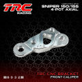 TRC Racing Sniper 150 155  CNC Brake Caliper Bracket 4 POT Front Axial Slim Mags or Rim Set 8032. 