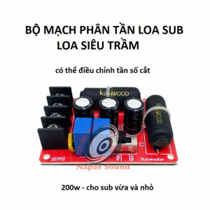 MẠCH PHÂN TẦN LOA SUB CÓ CHỈNH ÂM - DÙNG CHO LOA SUB NHỎ 200W - MẠCH LỌC LOA SUB - GIÁ 1 MẠCH