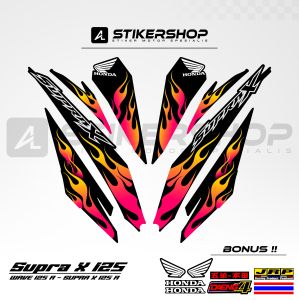 STIKER STRIPING SUPRA X125 - WAVE 125 R GRAFIS VARIASI 027