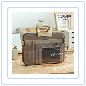 【Pure Care】 Portable Document Box / Documents Stationery Storage Case/ A4 Folder With Lock Handle/ File Organiser