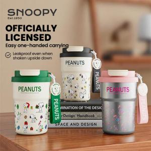 Snoopy Water Bottles Thermal Coffee Cup with 6H Temp Lock 316L Stainless Steel Botol LFB449