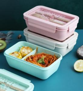 [Local Seller] Portable Lunch Box Microwavable 1100ml Bento Food Container Microwave Takeaway with Cutlery Chopsticks Spoon Knife