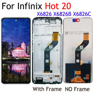 [Motorola Bo] Black 6.82 inch for Infinix Hot 20 x6826 x68526b x68526c LCD display touch screen digitizer panel assembly/with frame