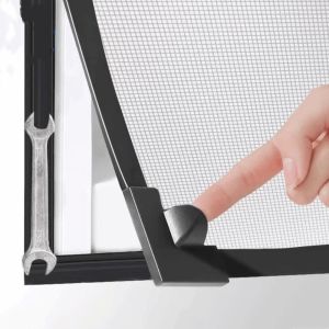 MAOMEI HOUSE Lưới Tulle Cửa sổ màn hình từ tính Thoáng khí Chống côn trùng Màn hình cửa sổ Cài đặt dễ dàng Có thể cắt được Rèm lưới tự làm Mùa hè