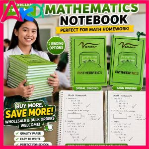 AKA Vanda Engineering Math Notebook 80 Pages Buy 1 Get 1 Graphing Grid Spiral Notebook for Grade 5 Grade 6 High School College Students School Supplies Durable Thick Paper Smooth Writing Pad
