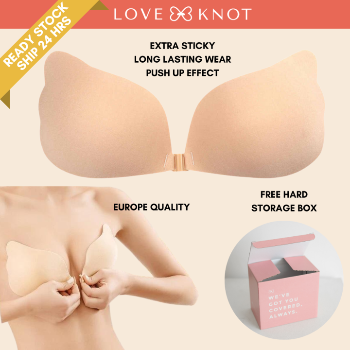 Wing Shaped Self Adhesive Silicone Push Up Bra